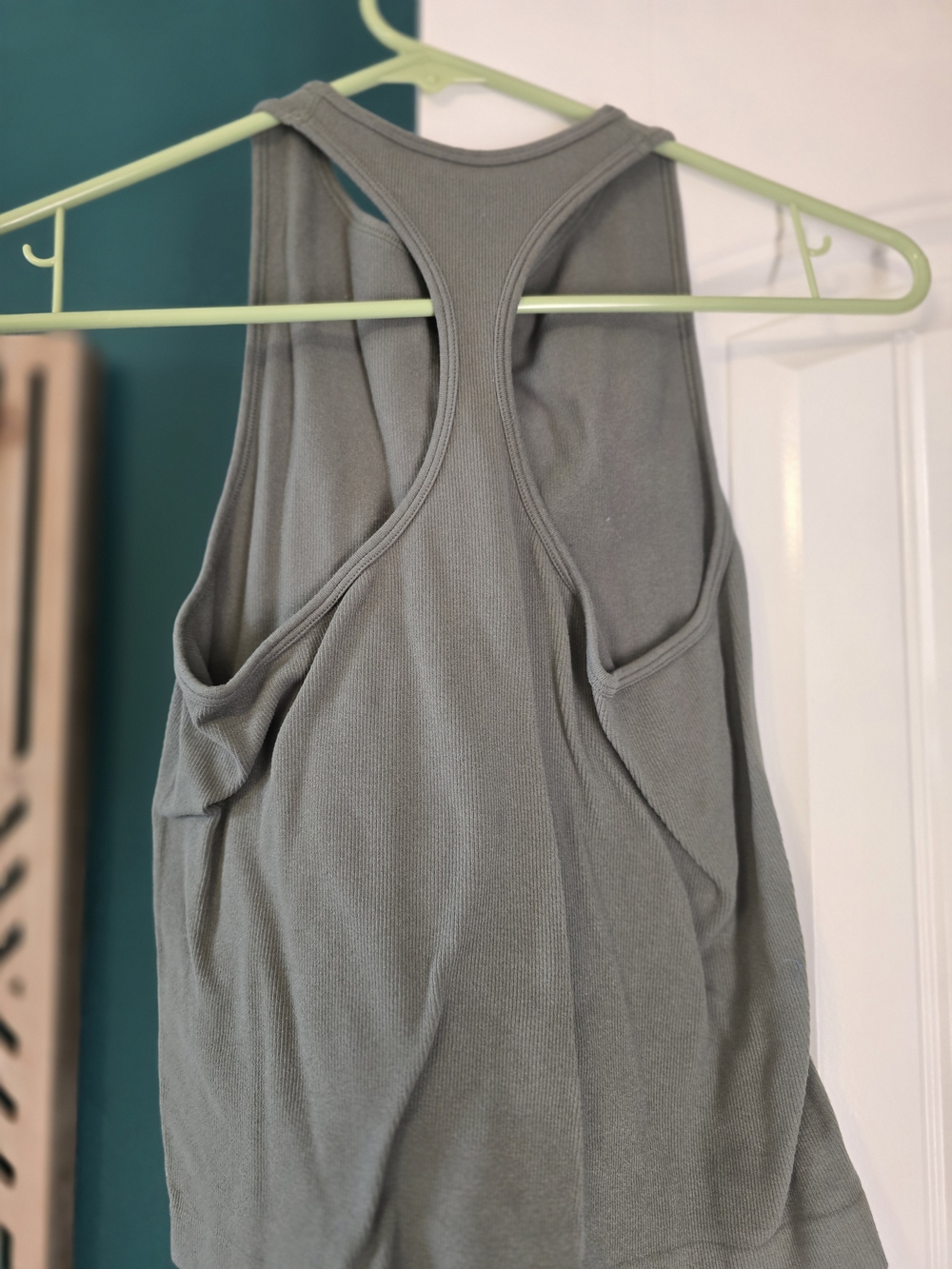 Ribbed Racerback Tank - Sage Green